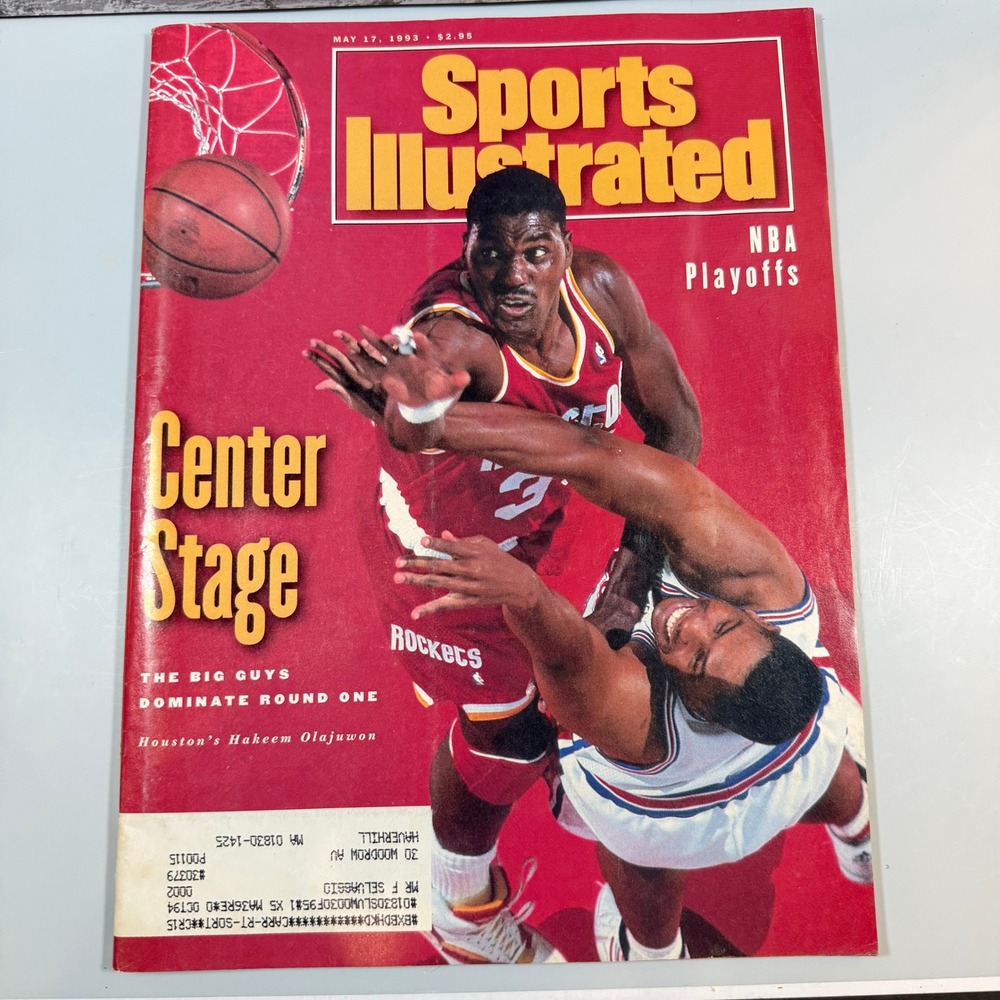 Sports Illustrated Magazine May 17 1993 Hakeem Olajuwon NBA Playoffs Rockets